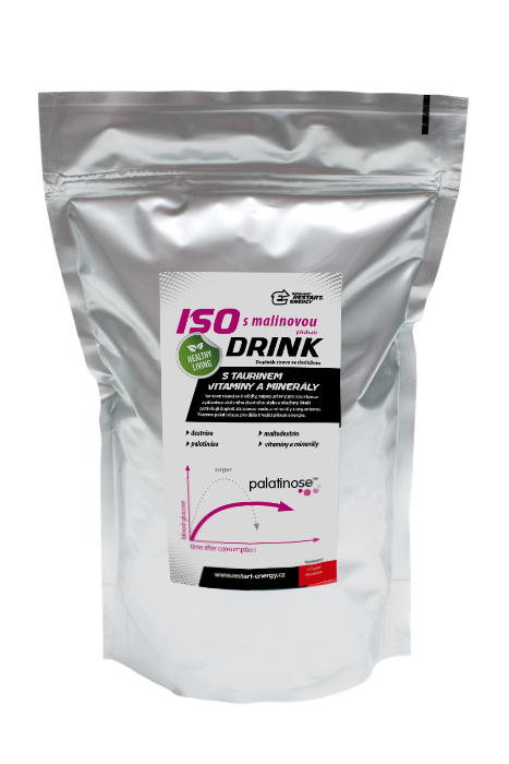 ISODRINK with raspberry flavour – doypack 600 g
